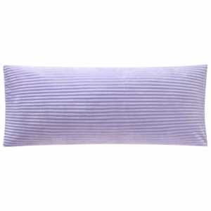 Your Zone 48" x 20" Ribbed Body Pillow with Removable Cover – Lilac