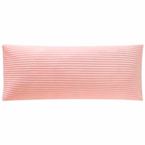 Your Zone 48" x 20" Ribbed Body Pillow with Removable Cover – Pink