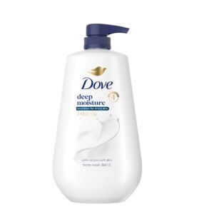 Dove Body Wash with Pump – 24hr Lotion-Soft Skin, Deep Moisture, Sulfate & Paraben-Free, 30.6 fl oz